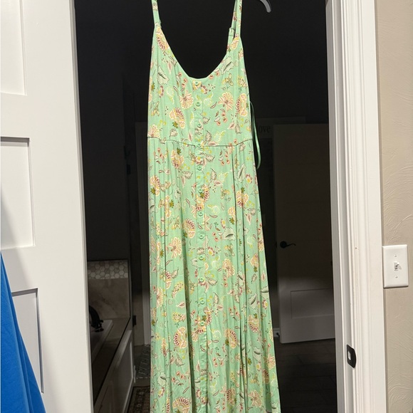 Torrid Mint Green Floral Maxi Dress - Picture 1 of 2